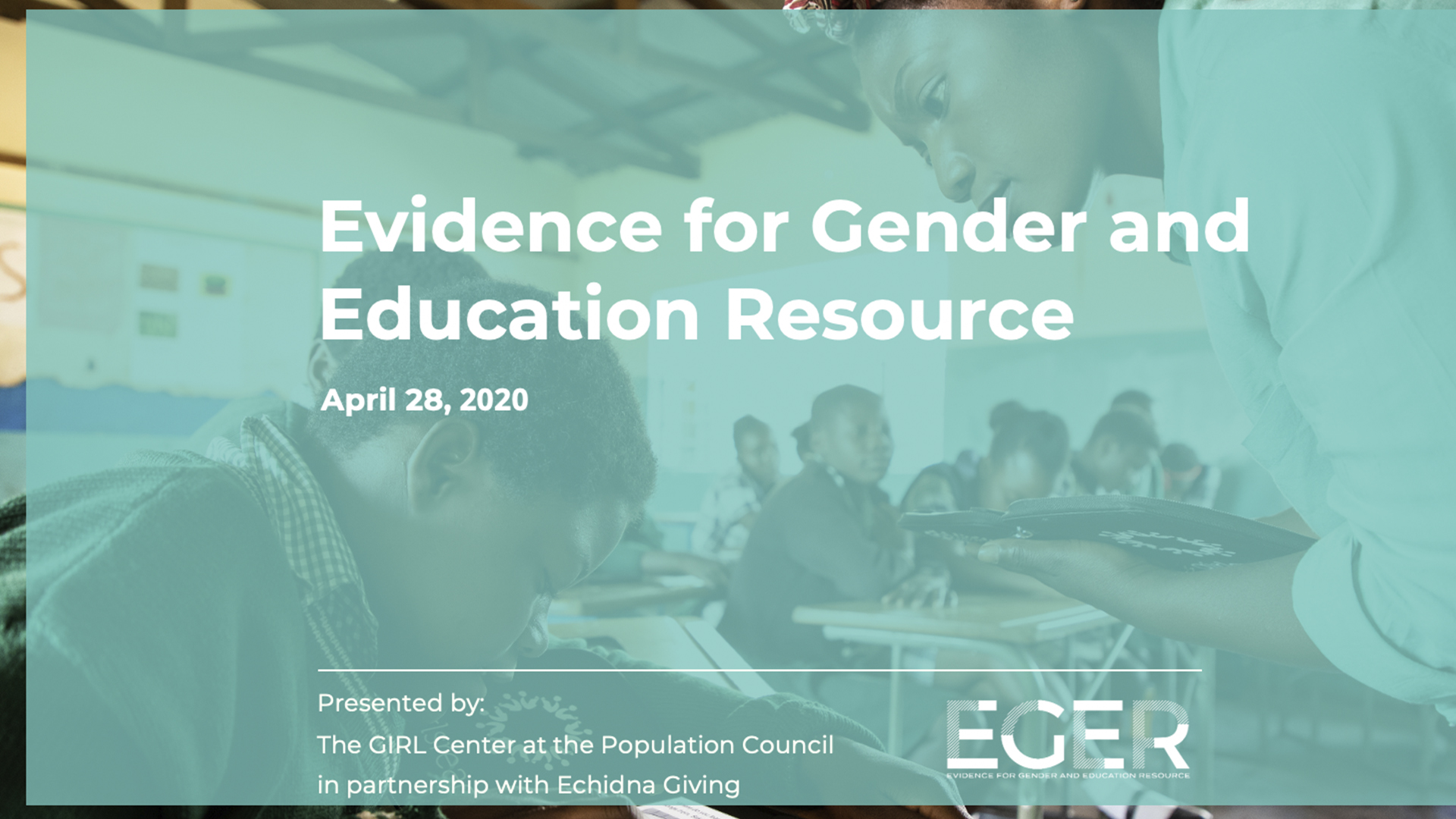 Evidence for Gender and Education Resource