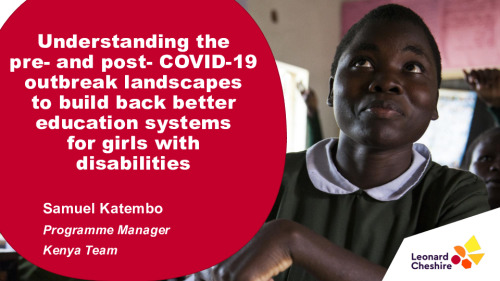 Understanding pre- and post-COVID-19 landscapes to build back better for girls with disabilities