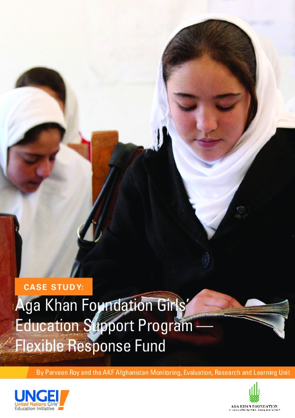 Aga Khan Foundation's education support program: Flexible Response Fund