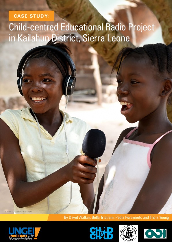 Child-centred educational radio project in Kailahun District, Sierra Leone