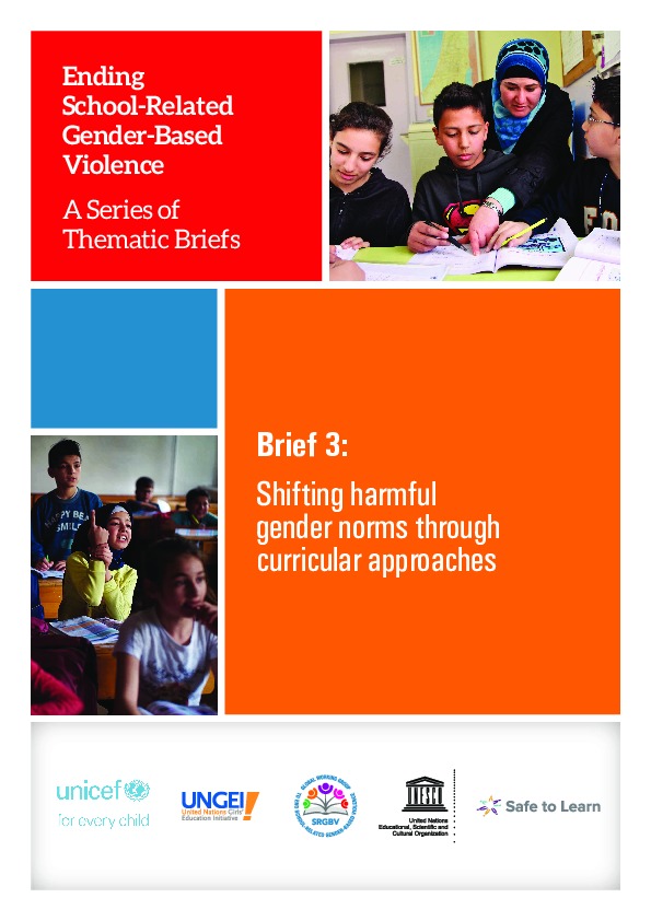 Brief 3: Shifting harmful gender norms through curricular approaches