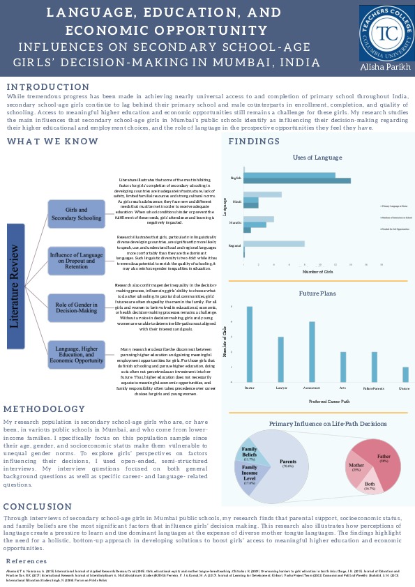 Language, education and economic opportunity