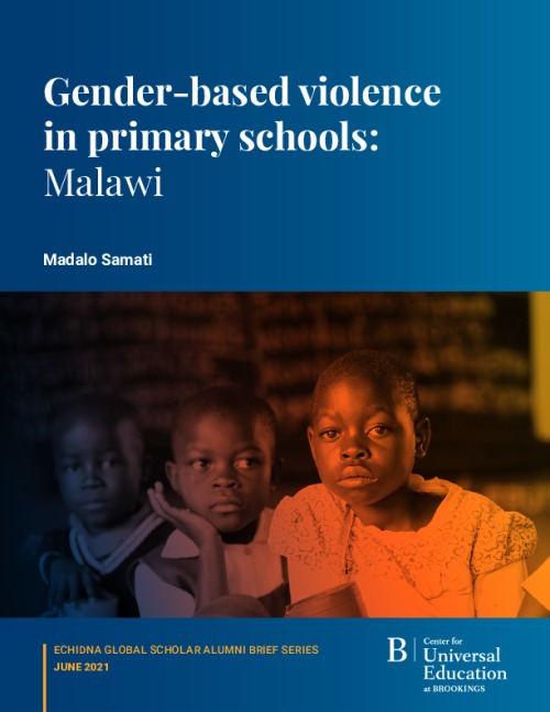 Gender-based violence in primary schools: Malawi