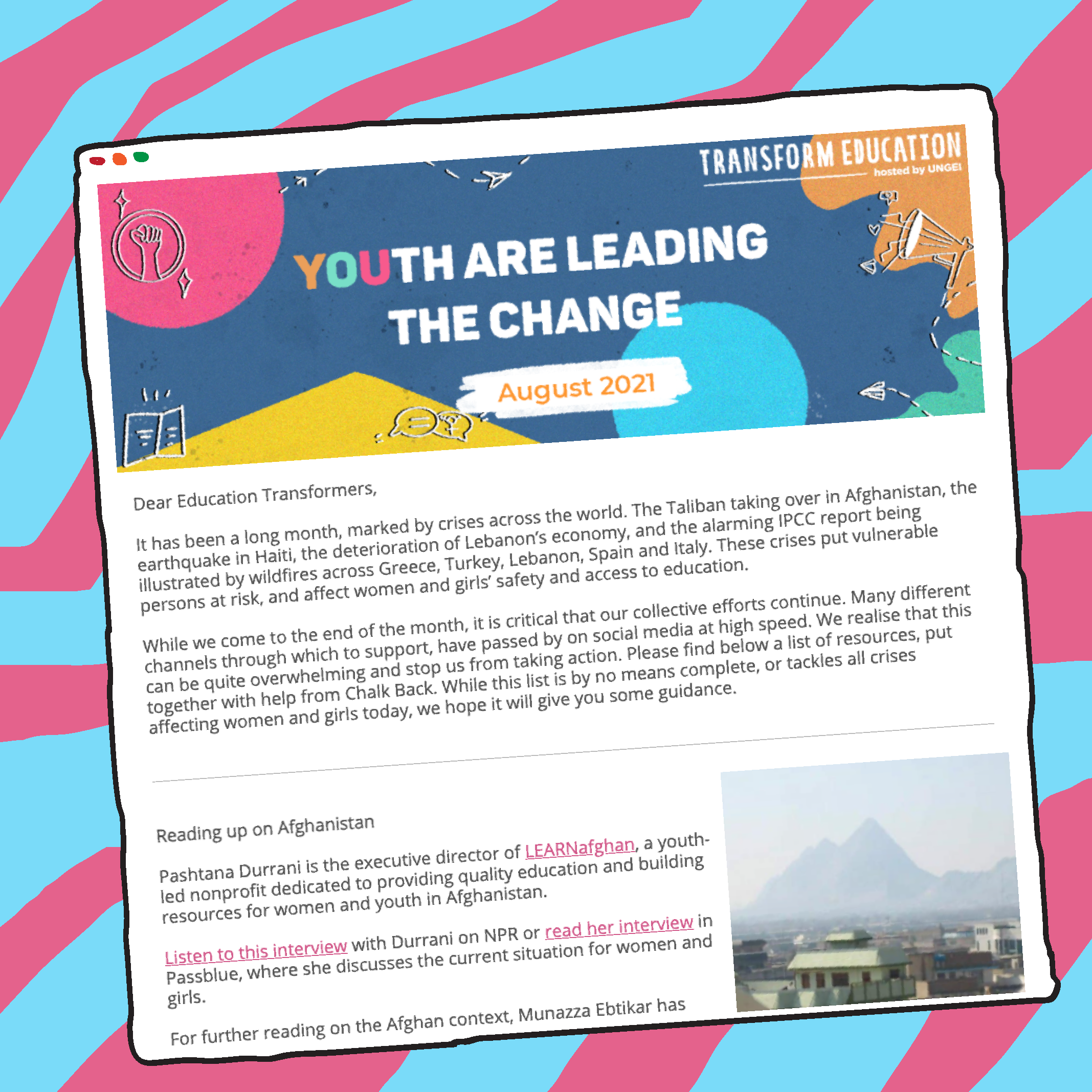 The Transform Education Newsletter