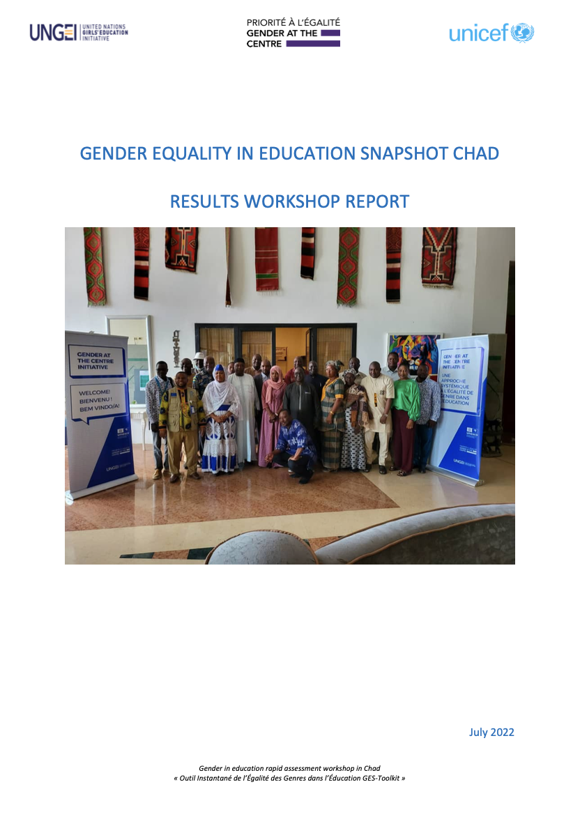 Gender Equality In Education Snapshot Chad Results Workshop Report