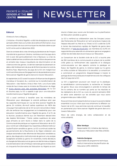 GCI Newsletter - Issue 4, French