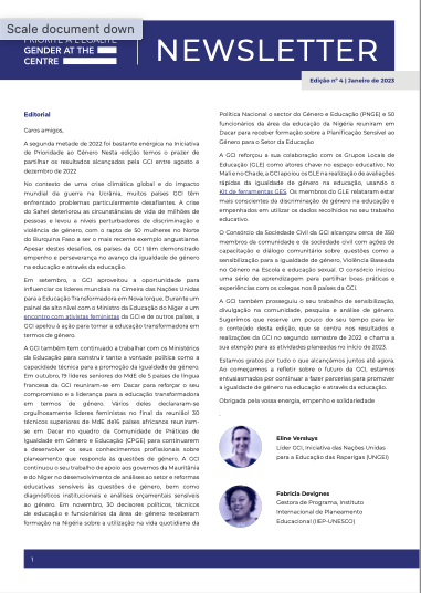 GCI Newsletter - Issue 4, Portuguese