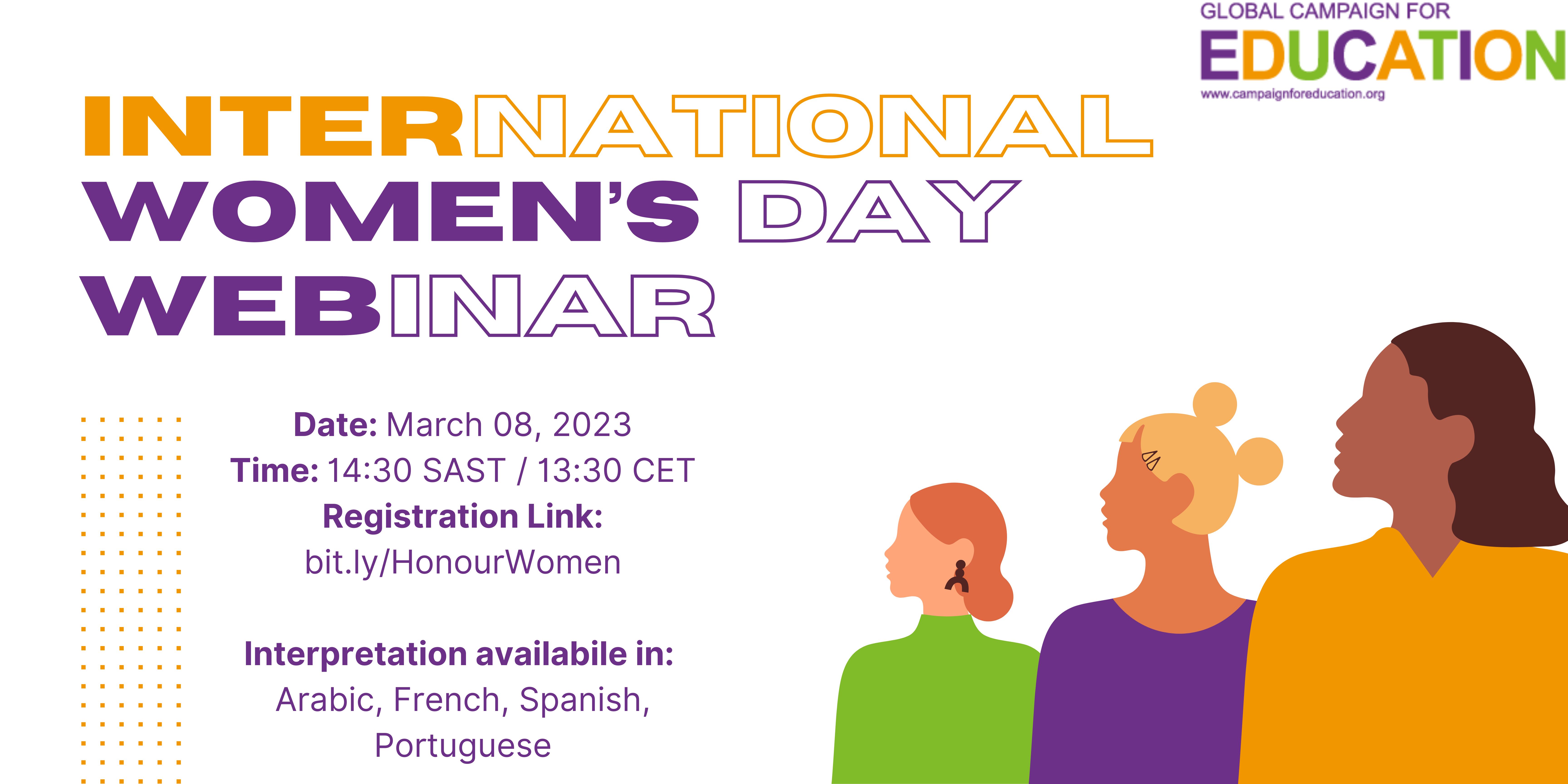 GCE International Women's Day Webinar