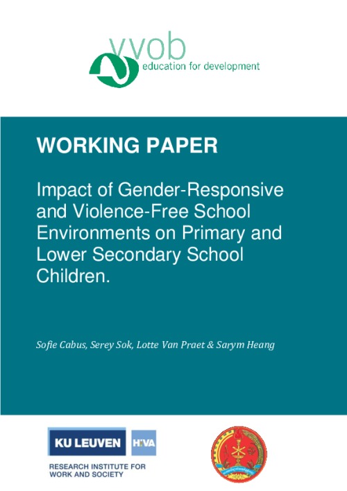 Impact of Gender-Responsive and Violence-Free School Environments on Primary and Lower Secondary School Children
