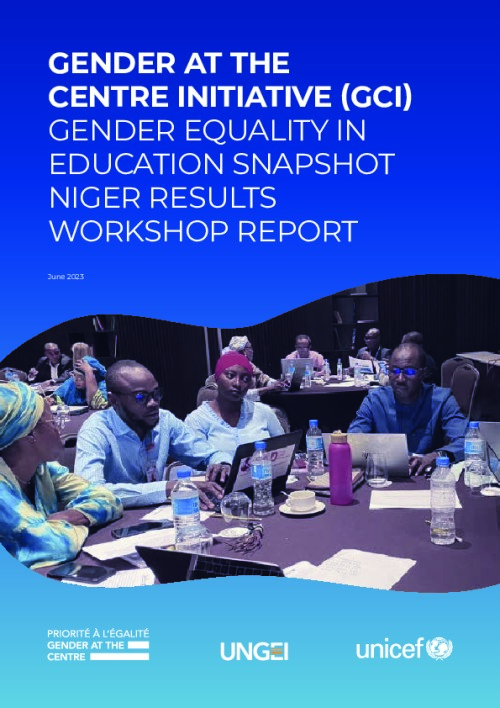 Gender at the Centre Initiative (GCI) Gender Equality in Education Snapshot Niger Results Workshop Report