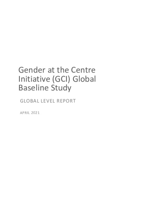 Gender at the Centre Initiative (GCI) Global Baseline Study