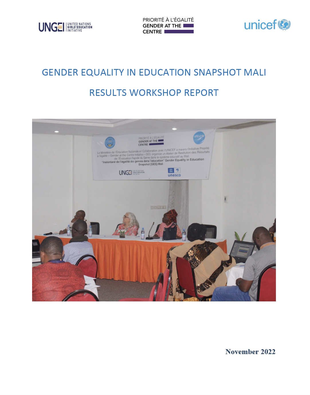 Gender Equality in Education Snapshot (GES) Report Mali