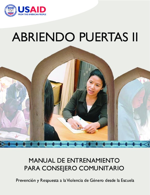 Abriendo Puertas II: Manual de capacitación para consejeros comunitarios