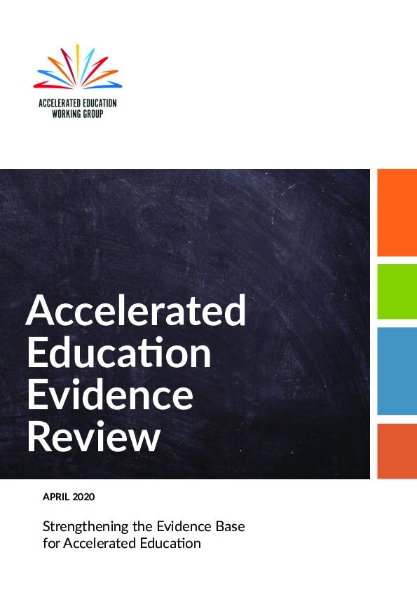 Accelerated Education Evidence Review