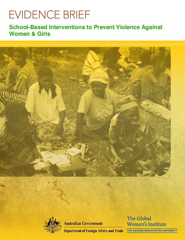 School-Based Interventions to Prevent Violence Against Women & Girls 