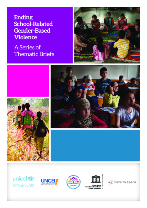 Ending school-related gender-based violence: a series of thematic briefs