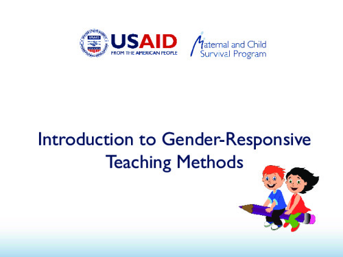 Introduction to Gender-Responsive Teaching Methods 