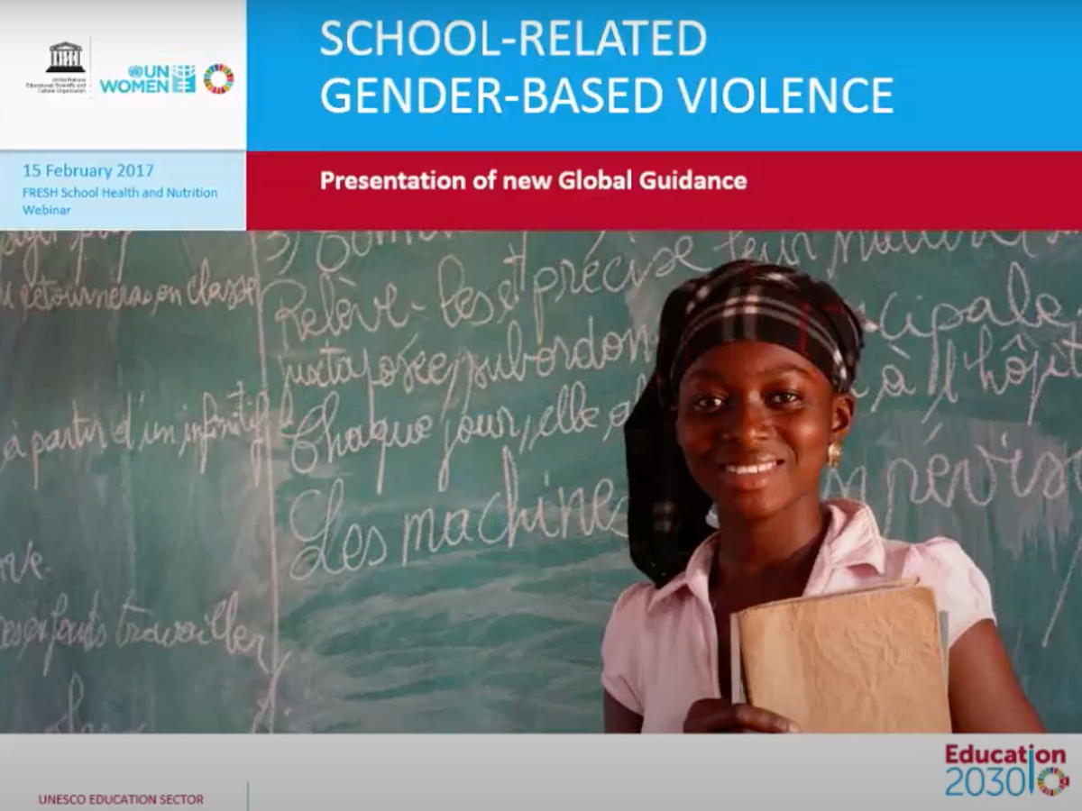 School-related gender-based violence webinar