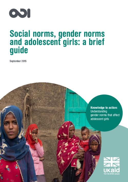 Social norms, gender norms and adolescent girls