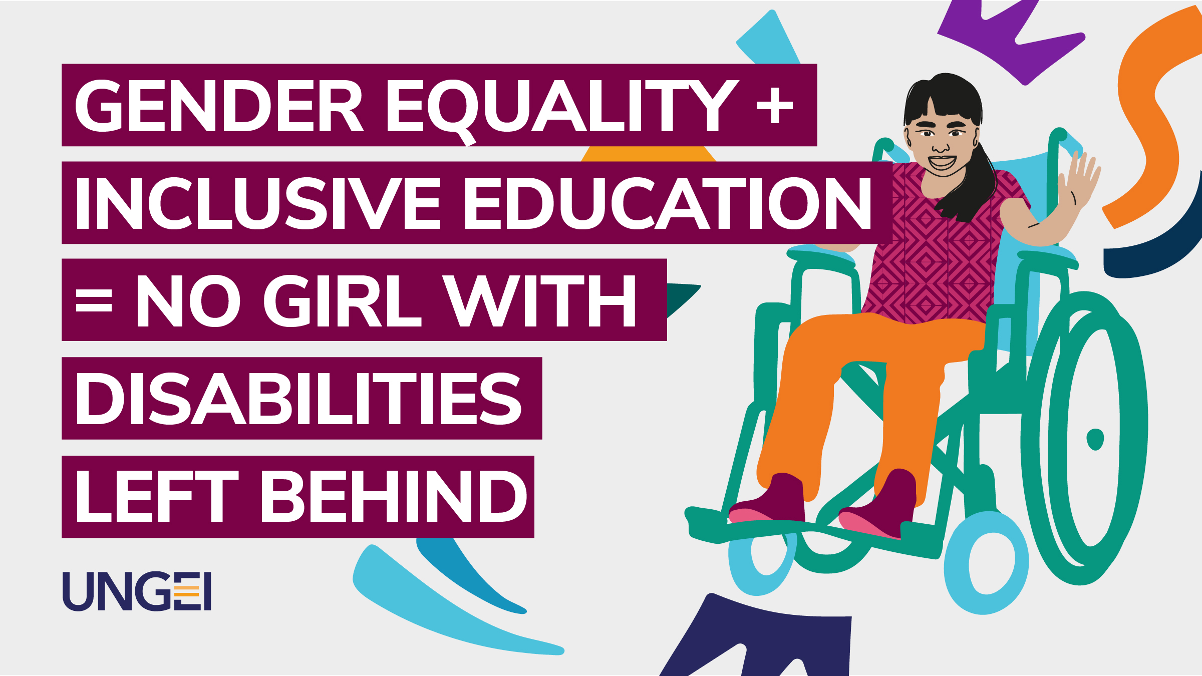 Gender equality + inclusive education = no girl with disabilities left behind