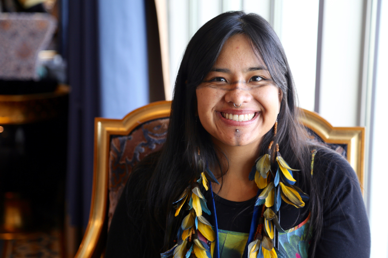 Taily Terena: change agent, trailblazer, and proud advocate for indigenous rights (Photo: UNGEI/Sarah Winfield)